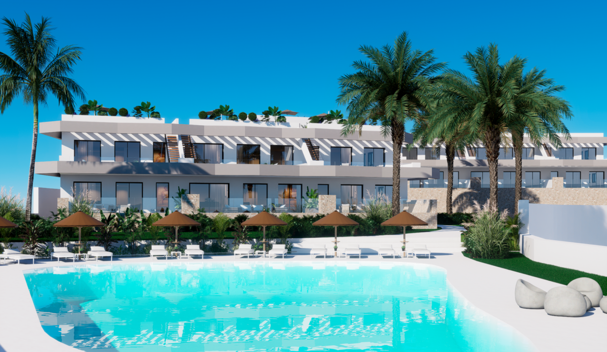 Luz 2 ground floor apartment and communal pool in Finestrat