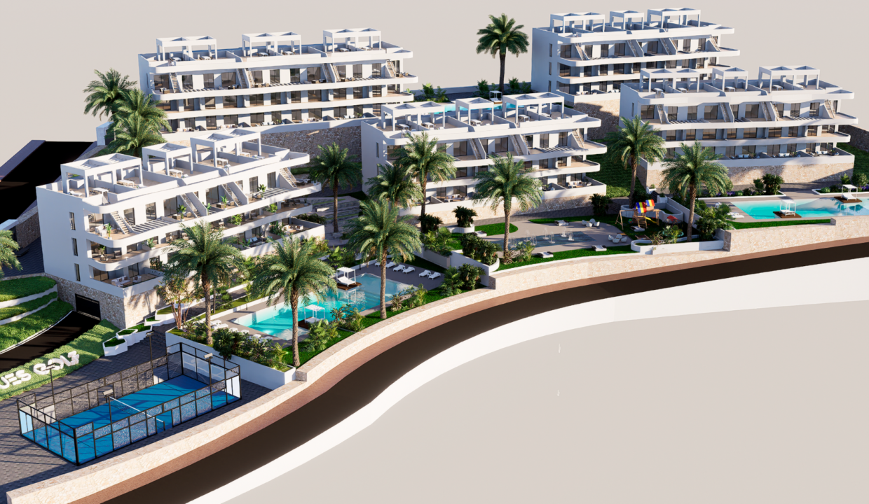 Marques Golf Resort apartments and communal pools in Finestrat Golf