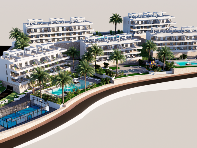 Marqués Golf Resort in Finestrat with landscaped communal swimming pools