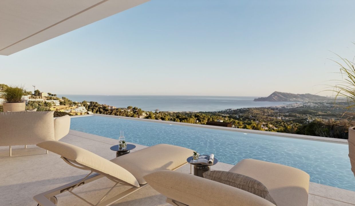 Villa Alba nieuwbouwvilla met infinity pool en zeezicht in Altea