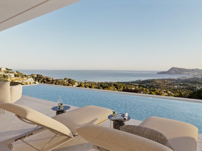 Villa Alba in Altea with infinity pool and Mediterranean Sea views