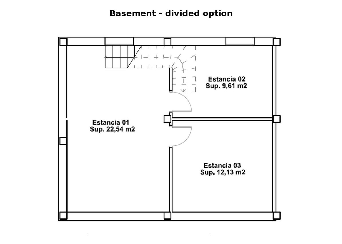 Finished Basement Plan – Gran Alacant Villa
