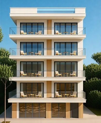 Exterior view of Horizon Suites new-build tourist apartments in Lo Pagán